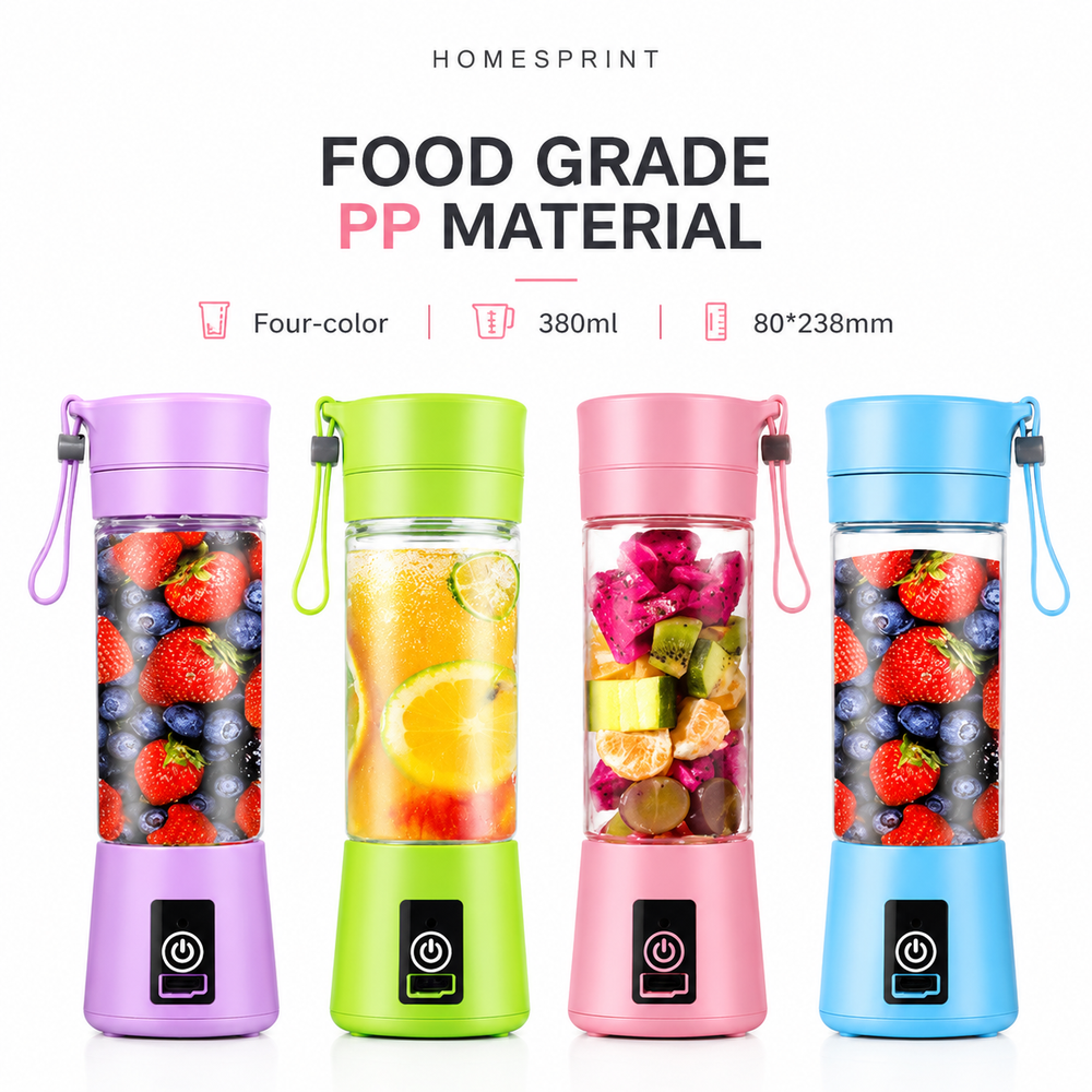 Portable Electric USB Juicer Blender – Rechargeable Personal Smoothie Maker