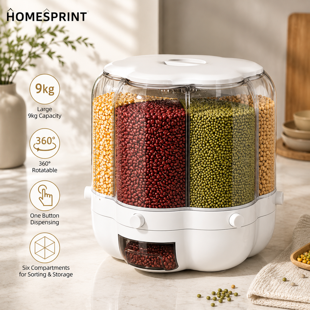 360° Rotating Grain And Cereal Dispenser